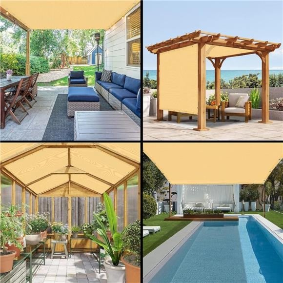 Other 95 Shade Fabric 1x20 Ft Outdoor Sun Shade Cloth With Grommets